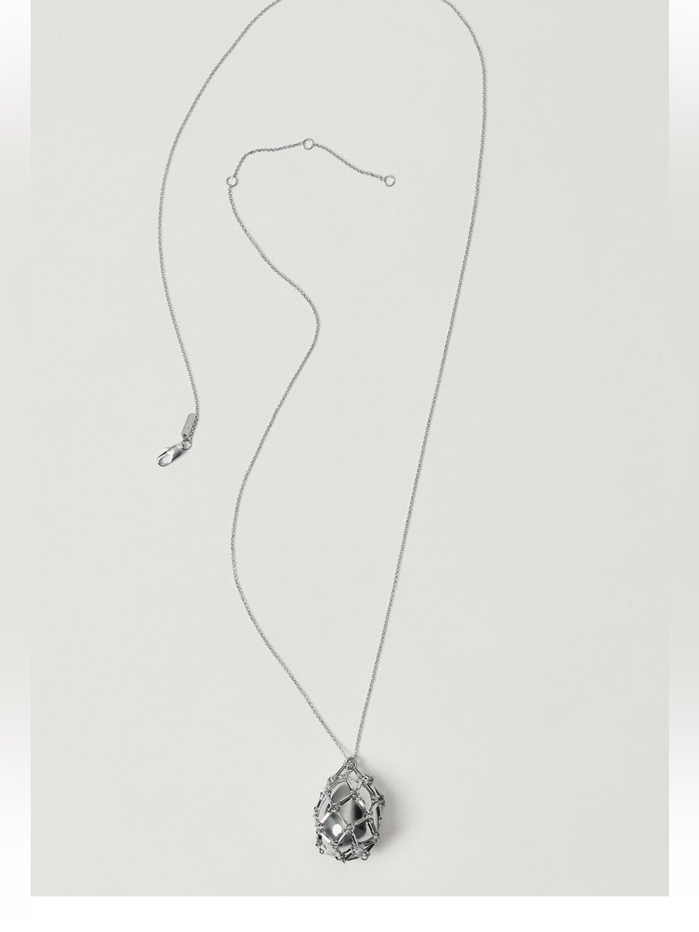 Massimo Dutti Necklace with Round Pendant 13”